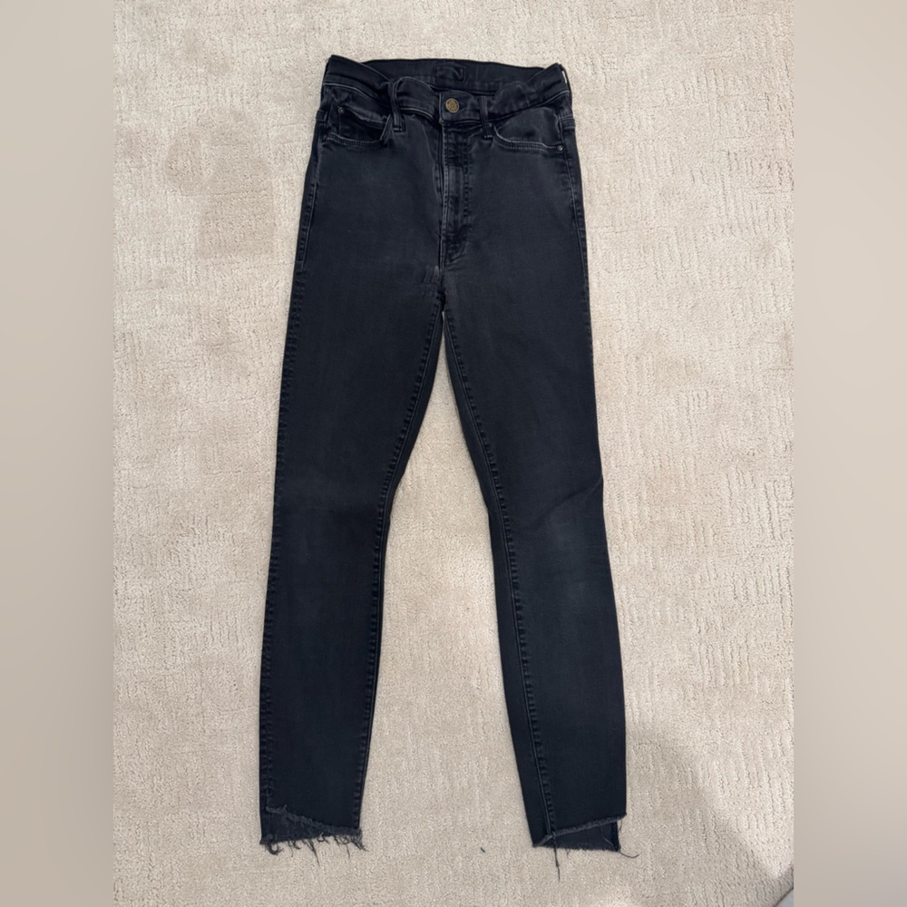 MOTHER High Rise Black Jeans